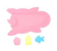BIUDECO Baby Bath Cushion Mat and Infant Bath Sponges Pad Support Soft Pink Sponge Pad for Newborns and Toddlers Safety