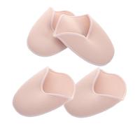 BIUDECO Ballet Pointe Pads Gel Caps 2 Pairs Skin Color Soft Elastic Gel for Dance Shoes High Heel Foot Cushion Inserts for Women and Girls