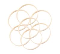 BIUDECO Bamboo Dreamcatcher Rings Hoops Smooth Natural Material for DIY Macrame, Windchime and Wreath Making