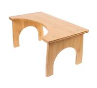 BIUDECO Bamboo Toilet Stool Solid Wood Squatting Potty Stool for Adults Anti-Slip Footrest Enhances Posture Reduces Back Strain Easy to Clean for Pregnant Women