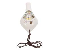 BIUDECO Beginner Ocarina Wind Instrument for Boys and Girls Durable Design Unique Flower Pattern for Music Learning and Practice for Young Musicians