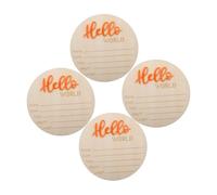 BIUDECO Birth Announcement Sign Wooden Name Cards for Newborns Keepsake Photo Prop for Boy Girl