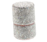 BIUDECO Bling Rhinestone Crystal Makeup Brush Set with Dustproof Holder Portable Cosmetics Organizer for Foundation Eyeshadow Lip Blush Luxury Beauty Tool Kit for Travel and Home Use