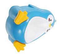 BIUDECO Blue Cartoon Penguin Boys Standing Potty Training Urinal for Bathroom Decoration, Sturdy Pp Material with Unique Design and Fun Windmill, Pee Training Tool for Boys and Girls