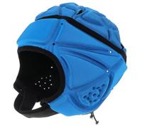 BIUDECO Blue Rugby Scrum Cap with Advanced Ventilation and Reinforced Stitching Protective Sports Headwear for Football Goalie Hockey Roller Skating One
