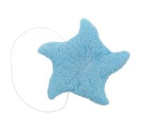 BIUDECO Blue Sea Star Shape Bath Sponge Scrubber and Made of Plant Fiber, Lightweight and Comfortable to Use, Shower Sponge for Gentle Body Washing and Exfoliating