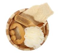 BIUDECO Body Scrubber with Foot File and Bath Ball in Box Lightweight Exfoliating Tool Kit for Deep Skin Cleansing Dead Skin Removal Feet Knees and Legs Bath Shower Kit for Family Care