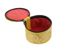 BIUDECO Buddhist Singing Bowl Carry Case Durable Sound Bowl Bag with Zipper Closure for Tibetan Meditation Functions as Bottom Mat