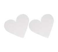 BIUDECO Cake Dummies for Practicing Cake Designs 2pcs Heart Shaped Foam and Reusable White Foam Models with Fine Workmanship for DIY