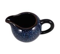 BIUDECO Ceramic Milk Pitcher with Handle Porcelain Sauce Pitcher for Coffee Creamer and Gravy Serving Sturdy Multifunctional Ceramic Jug with Spout for Milk Cream Syrup and Hot Butter for