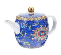 BIUDECO Ceramic Tea Kettle Handheld Home Teapot with Enamel Color Coating Heat Resistant Design for Kitchen and Dining Use, for Household Tea Making and Serving