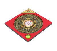 BIUDECO Chic Traditional Chinese Feng Shui Compass Ornament Retro Pan Craft Home Decor Sturdy Durable Material Feng Shui Adornment for Room and Shop Atmosphere Enhancement