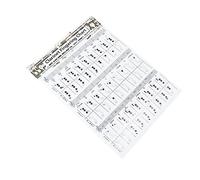 BIUDECO Clarinet Chord Learning Guide Chart Poster for Clarinet Training Chord Diagram for Beginners Music Practice Reference