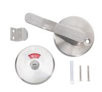 BIUDECO Commercial Stainless Steel Bathroom Door Lock with Privacy Indicator Vacant Engaged Latch for Public Toilet Partitions Easy Install Privacy Bolt for Restroom Cubicles