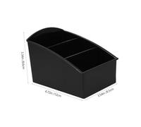 BIUDECO Compact Tea Bag Storage Box with Compartments for Coffee Shops and Milk Tea Bars Desktop Organizer Sugar and Instant Coffee Packets Minimalist Design for Home and Commercial Use