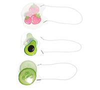 BIUDECO Cooling Eye Masks for Kids 3pcs Breathable Gel Cold Eye Pads with Cucumber Fruit Design and Relief Random Style