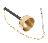 BIUDECO Copper Chime Hand Musical Instrument for Buddhist Ceremony Supplies Craft Buddhist Yin Qing Temple Using Tool Dharma Ritual Utensil