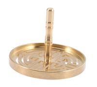 BIUDECO Copper Incense Ash Press Mold Tool DIY Chinese Incense Cone Maker with Ergonomic Non-slip Handle for Meditation Yoga Home Office Temple Tearoom Use