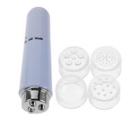 BIUDECO Cordless Mini Electric Eye Massager with Blue Electroplated Head Depuffing Roller for Instant Eye Lift and Facial Cream Application Tool