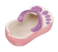 BIUDECO Creative Slipper Shaped Porcelain Ashtray Decorative Tabletop Ash Storage Tray for Home Office Bar Use Ceramic Indoor Ashtray Preventing Fire Risks