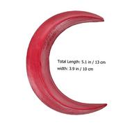 BIUDECO Crescent Shaped Hair Fork Moon Shape Hair Sticks Wooden Headdress Ornament