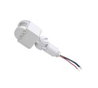 BIUDECO DC12V LED Infrared Motion Sensor Light PIR Detection White Outdoor Motion Sensor for 30W LED Lighting Control Wide Angle Switch for Indoor and Outdoor Use