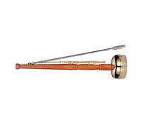 BIUDECO Delicate Yin Qing Copper and Wood Hand Bell for Meditation with Easy to Grip Design, Fine Craftsmanship, Suitable for Buddhist Rituals and Healing Sounds