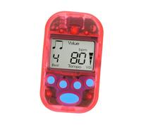 BIUDECO Digital Metronome for Guitar Violin and Piano with Precise Beat and Rhythm Improvement, Compact Red Plastic and Metal Body, Suitable for Beginners and Professionals, Portable