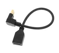BIUDECO Displayport Male to Female Angled Adapter Extension Cable for Monitors and Laptops Ergonomic Design Video Accessory for Enhanced Display