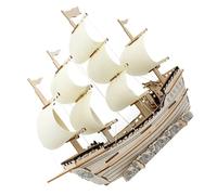 BIUDECO DIY Wooden Sailboat Model Puzzle for Adults Handcrafted Ming Dynasty Ship Kit for Home Office Decoration Educational Wood Puzzle Birthday Christmas