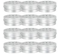 BIUDECO Dog Scent Training Boxes 12pcs 60ml Aluminium Containers for Snuffle and Nose Work Training