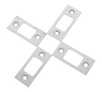 BIUDECO Door Lock Plate Improving Lock Performance 4pcs Stainless Steel with Screws and User-Friendly Design for Front Door Security Suitable for Homes and Offices