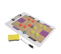 BIUDECO Double-sided Basketball Coaching Board Magnetic Clips Dry Erase Basketball Clipboard for Coaches for Team Strategy and Game Planning Random Color