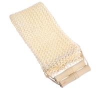 BIUDECO Double-sided Sisal Back Scrubber Wooden Handle, Exfoliating Bath Towel for Body, Green Natural Sisal Shower Towel for Deep Cleansing and Skin Renewal in Bathroom Use
