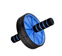 BIUDECO Double Wheel Abdominal Exercise Roller Blue Silent Core Trainer for Men Women Fat Burning Abdomen Training Equipment Strengthens Stomach Back Sides with Easy Forward Motion