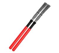 BIUDECO Drum Brush Wood Handle Maple Material for Percussion Instrument Portable Drum Wire Brush Tool for Drummers