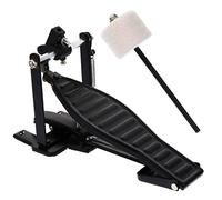 BIUDECO Drum Pedal Set for Black Aluminum Alloy Single Pedal with Drum Stick Key Drum Accessory for Rack Drums for Beginners and Young Musicians