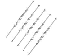 BIUDECO Earwax Spoon Set Ear Pick Scoops 5pcs Stainless Steel Earwax Removal Tools Easy-to-use for Trained Professionals in Ear Care