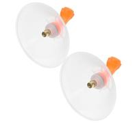 BIUDECO Electric Agricultural Sprayer Nozzle 2pcs with Plastic Wide Spray and Windproof Shield for Gardening and Farming Use