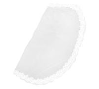BIUDECO Elegant Bridal Veil Floral Lace Edge Single Layer Sheer Tulle for Weddings Bachelorette Parties and Photography Romantic Lace Trim Decoration for Brides