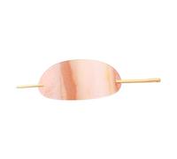 BIUDECO Elegant French Style Alloy Hairpin Simple Oval Hair Stick for Women Hair Accessory for Wedding Banquet