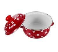 BIUDECO Enamel Stew Pot Non-Stick Soup Pot Two Handled Cookware Gas Stove Saucepan
