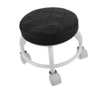 BIUDECO Ergonomic Swivel Rolling Stool Wheels Small Round Low Height Salon and Pedicure Chair for Spa and Beauty Therapy