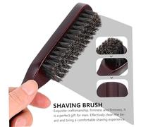 BIUDECO Ergonomic Wooden Beard Brush for Men Professional Mustache Grooming Tool with Soft Bristles Lightweight and Facial Hair Care Supply for Clean Tidy Beard Styling and Shaving