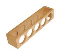 BIUDECO Essential Oil Bottle Rack Bamboo 5-hole Organizer Smooth Finish, Wooden Essential Oil Holder Suitable for Cosmetic Display and Storage in Beauty Care