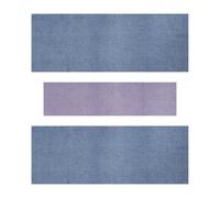 BIUDECO Exfoliating Back Scrubber Strap 3pcs Set, Long Bath Shower Strip Dead Skin Remover Towel for Men and Women, Soft Blue and Purple Bathing Cloth for Gentle Skin Care Random Color