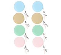 BIUDECO Eyeglass Cleaner Wipes Mobile Phone Screen Wipes 8Pcs Macaron Shape Portable Keychain Removes Fingerprints for Digital Monitor Electronic Devices