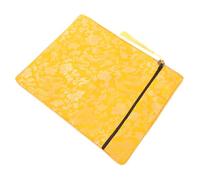 BIUDECO Fabric Buddhist Scripture Storage Bag with Carry Handle Spacious Yellow Dragon Pattern Pouch for Books Jewelry Prayer Beads Travel Organizer for Daily Use