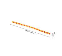 BIUDECO Fade-resistant Marigold Garland Decoration with Bells and Leaves Indian Style Artificial Flower Strand for Diwali Weddings Day Dead Halloween and Home Festive Decor