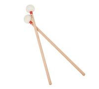 BIUDECO Felt Drumstick Accessory Percussion Instrument Drumstick with Wood Handle for Bass Drum and Snare Drum Practice - 2Pcs for Percussion Beginners and Lovers
